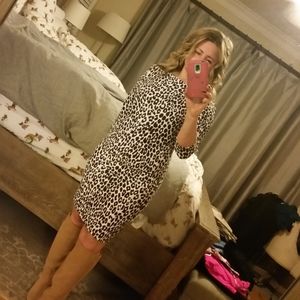 Jude Connally leopard print dress. Size Medium